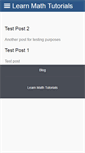 Mobile Screenshot of learnmathtutorials.com